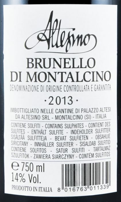 2013 Altesino Brunello di Montalcino red
