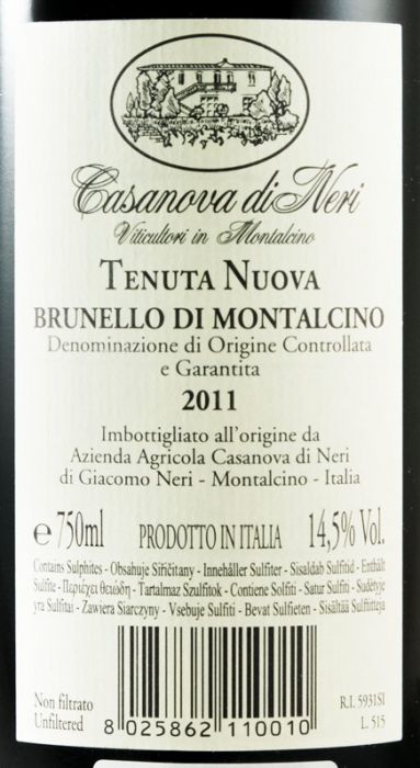 2011 Casanova di Neri Tenuta Nuova Brunello di Montalcino red