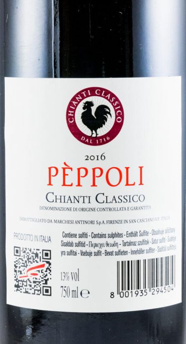 2016 Pèppoli Chianti Classico tinto