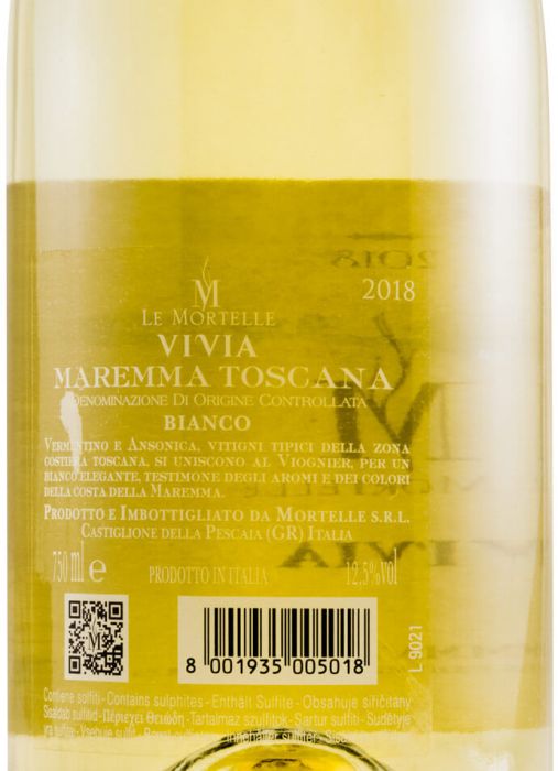 2018 Le Mortelle Vivia Maremma white