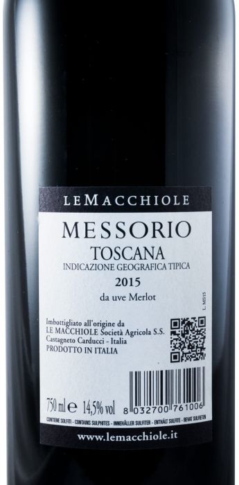 2015 Le Macchiole Messorio tinto