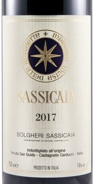 2017 Tenuta San Guido Sassicaia Bolgheri tinto