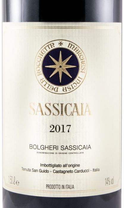 2017 Tenuta San Guido Sassicaia Bolgheri red 1.5L