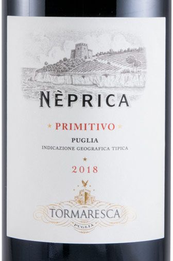 2018 Tormaresca Nèprica Primitivo red