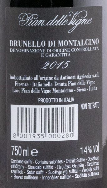 2015 Pian delle Vigne Brunello di Montalcino tinto