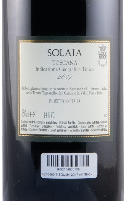 2017 Solaia tinto