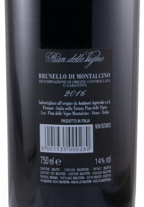2016 Pian delle Vigne Brunello di Montalcino tinto