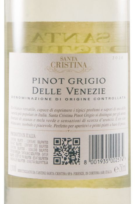 2020 Santa Cristina Pinot Grigio white