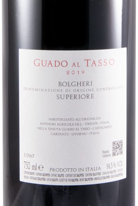 2019 Tenuta Guado al Tasso Bolgheri red