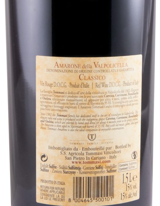 2018 Tommasi Amarone della Valpolicella Classico tinto 1,5L