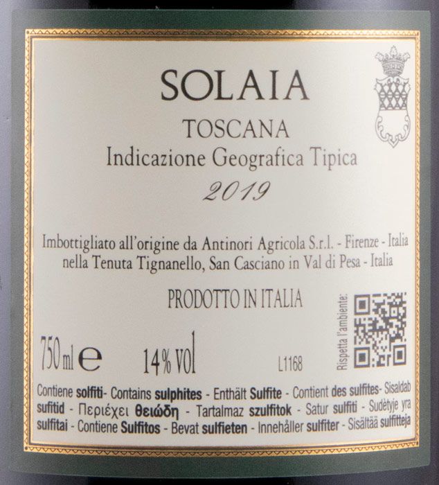 2019 Solaia tinto