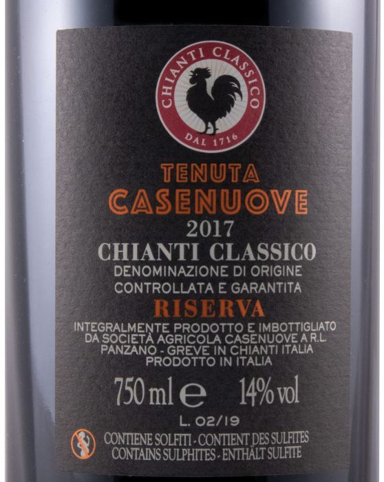 2017 Tenuta Casenuove Chianti Classico Riserva tinto
