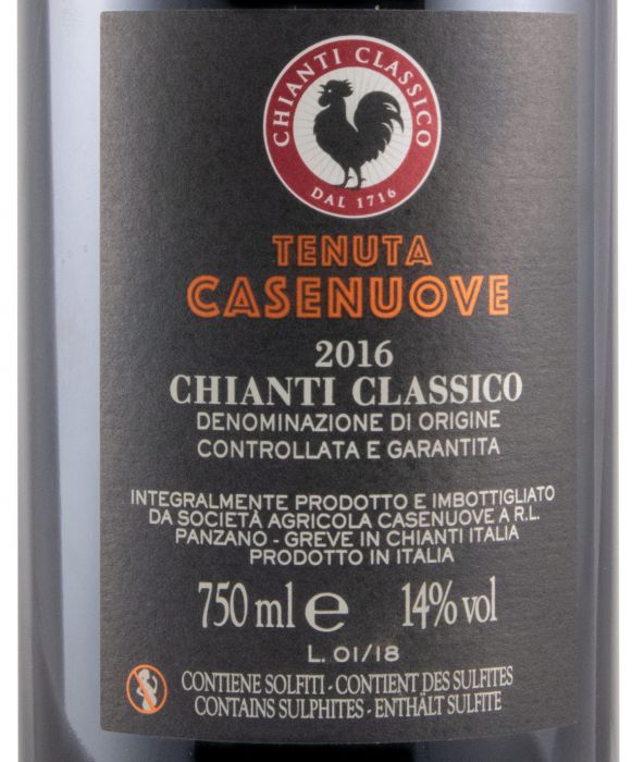 2016 Tenuta Casenuove Chianti Classico red