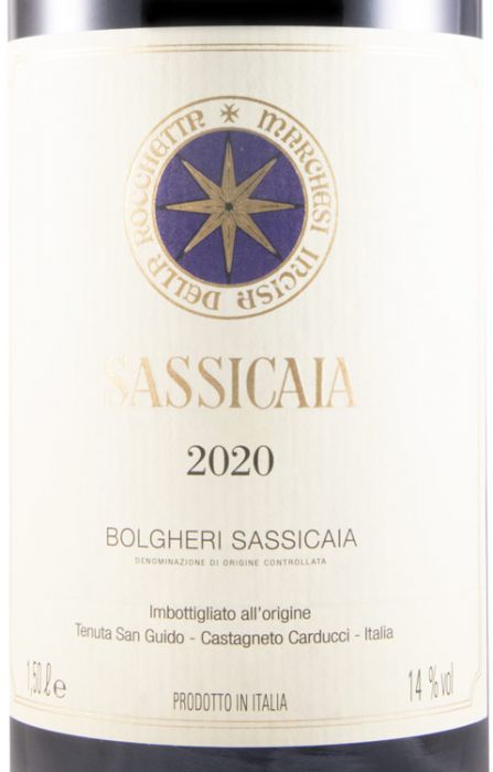 2020 Tenuta San Guido Sassicaia Bolgheri red 1.5L