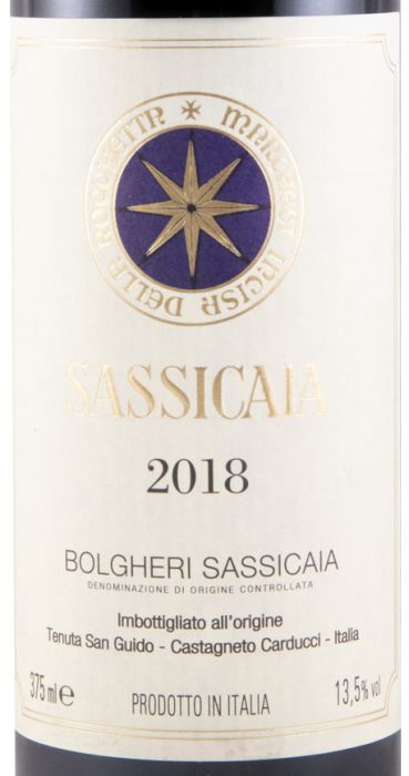 2018 Tenuta San Guido Sassicaia Bolgheri red 37.5cl