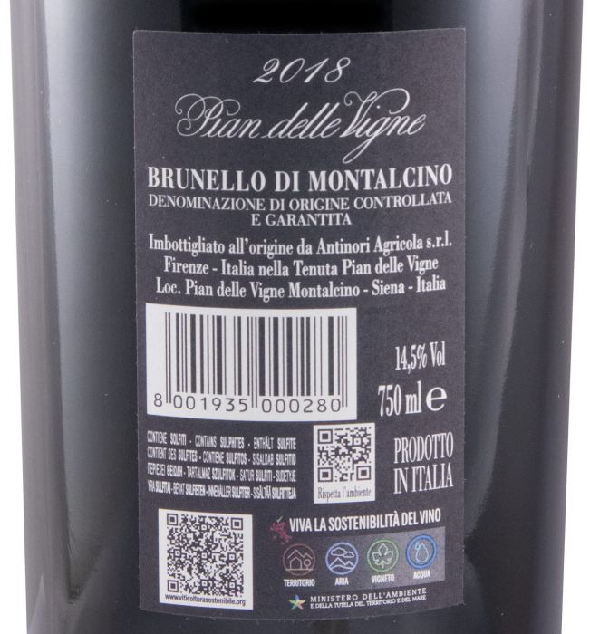 2018 Pian delle Vigne Brunello di Montalcino tinto