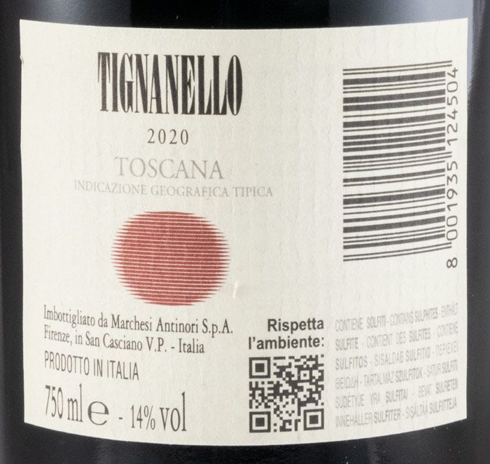 2020 Tignanello tinto