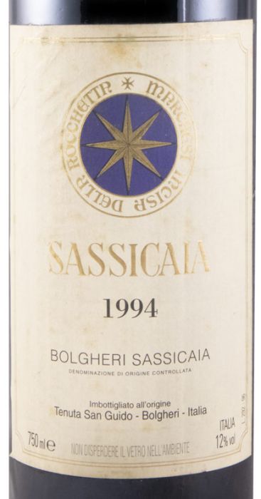 1994 Tenuta San Guido Sassicaia Bolgheri tinto