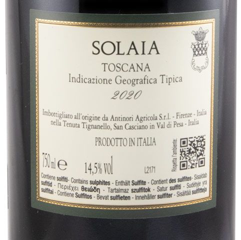 2020 Solaia tinto