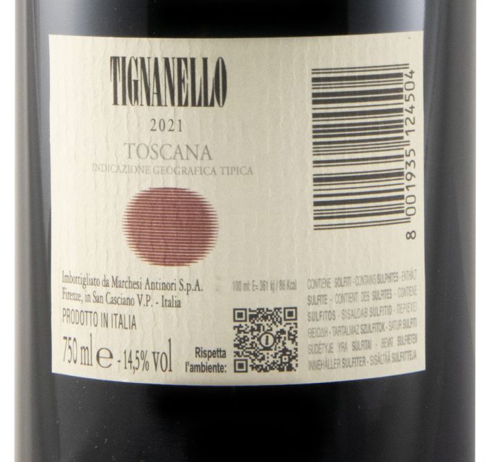 2021 Tignanello tinto