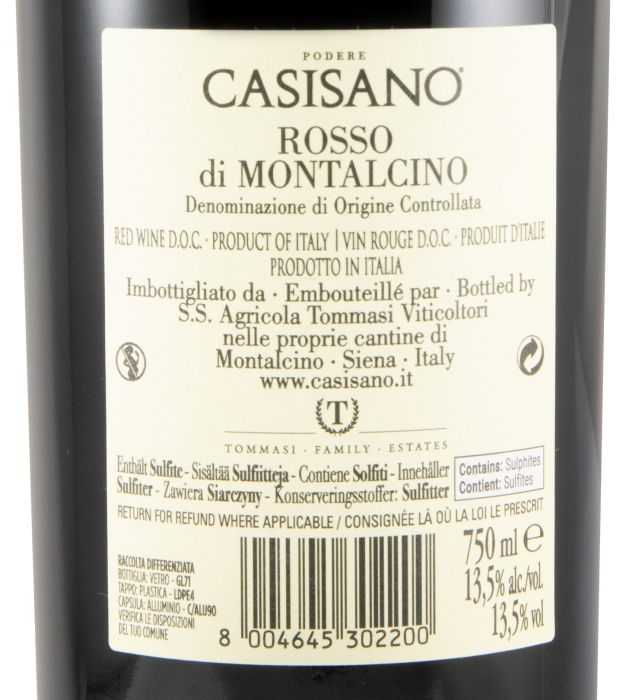 2022 Casisano Rosso di Montalcino red