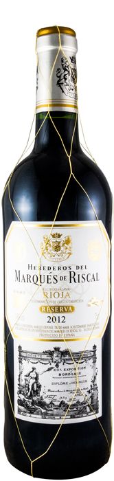 2012 Marqués de Riscal Reserva Rioja red