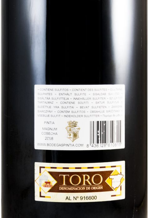 2008 Pintia Toro tinto 1,5L