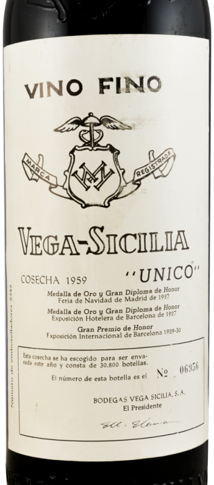 1959 Vega-Sicilia Unico Ribera del Duero tinto