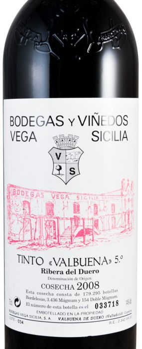 2008 Vega-Sicilia Valbuena 5º Ribera del Duero tinto