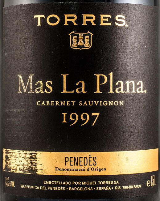 1997 Miguel Torres Mas La Plana Penedès red 1.5L