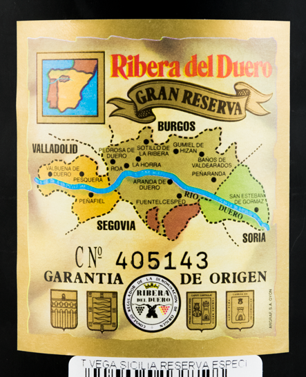 1999 Vega-Sicilia Unico Reserva Especial Ribera del Duero tinto