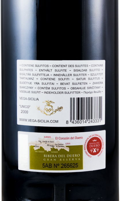 2000 Vega-Sicilia Unico Ribera del Duero tinto
