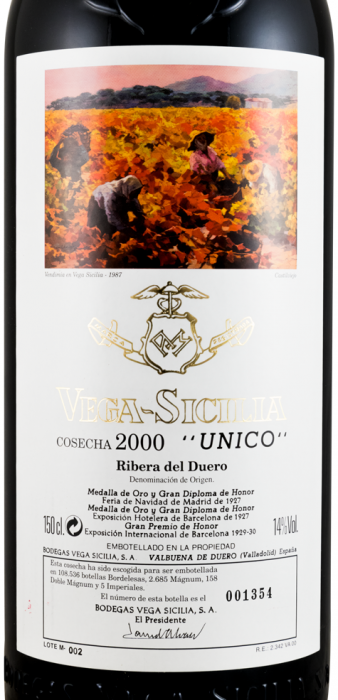 2000 Vega-Sicilia Unico Ribera del Duero tinto 1,5L
