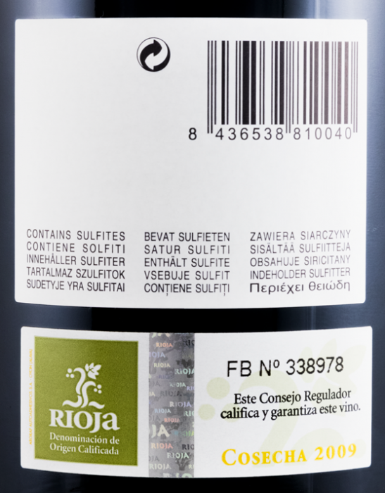 2009 Cirsion Rioja tinto