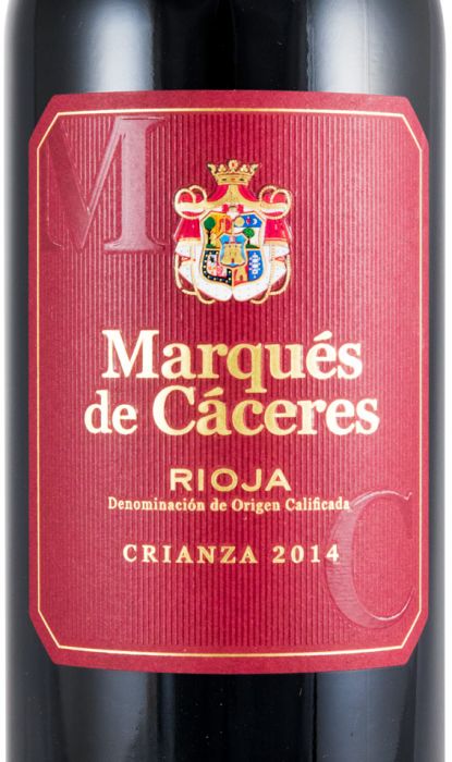 2014 Marqués de Cáceres Crianza Rioja red