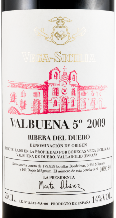 2009 Vega-Sicilia Valbuena 5º Ribera del Duero tinto