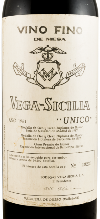 1961 Vega-Sicilia Unico Ribera del Duero tinto