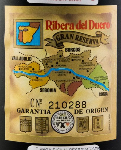 1996 Vega-Sicilia Unico Reserva Especial Ribera del Duero red