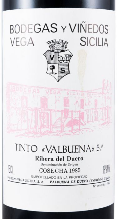 1985 Vega-Sicilia Valbuena 5º Ribera del Duero red