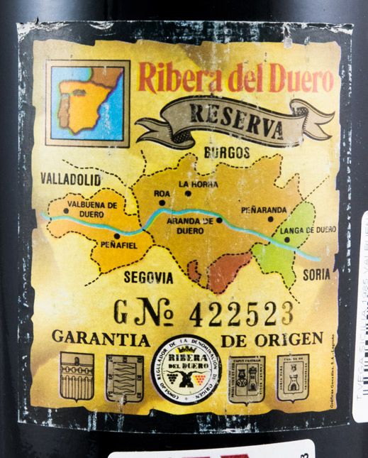 1985 Vega-Sicilia Valbuena 5º Ribera del Duero red