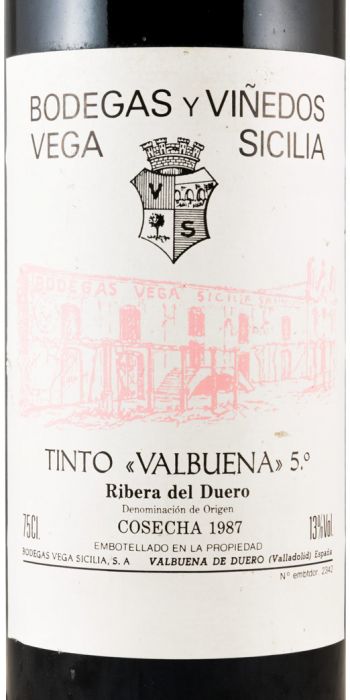 1987 Vega-Sicilia Valbuena 5º Ribera del Duero red