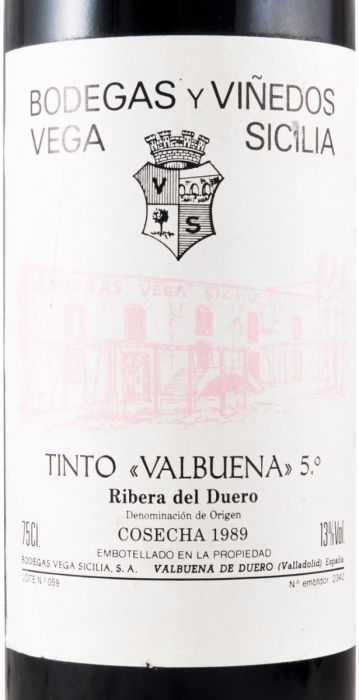 1989 Vega-Sicilia Valbuena 5º Ribera del Duero tinto