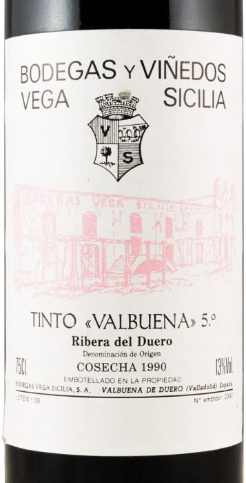 1990 Vega-Sicilia Valbuena 5º Ribera del Duero tinto