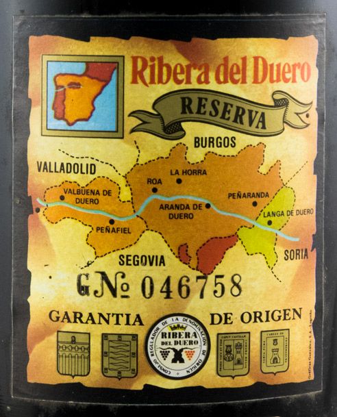 1985 Vega-Sicilia Valbuena 3º Ribera del Duero red