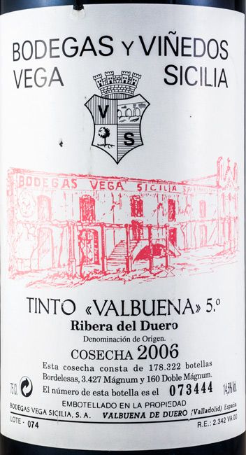 2006 Vega-Sicilia Valbuena 5º Ribera del Duero red