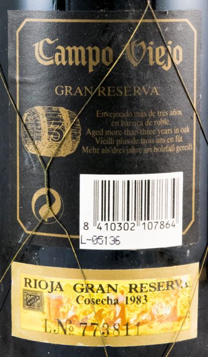1983 Campo Viejo Gran Reserva Rioja tinto
