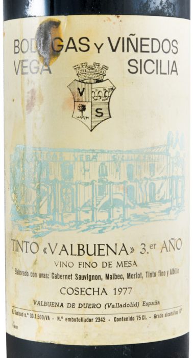 1977 Vega-Sicilia Valbuena 3º Ribera del Duero tinto