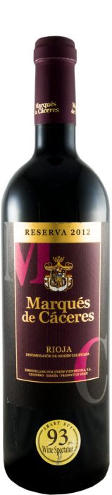 2012 Marqués de Cáceres Reserva Rioja red