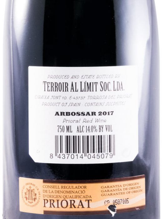 2017 Terroir al Límit Arbossar Priorat tinto