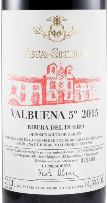2015 Vega-Sicilia Valbuena 5º Ribera del Duero red